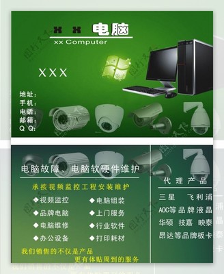 從電腦監控名片圖片看計算機軟硬件的協同運作